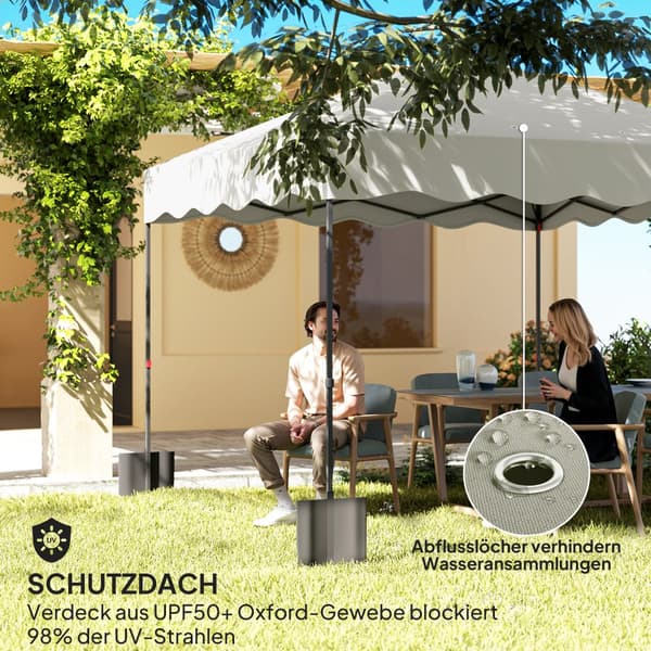 Pop-up Paviljong, 3x3m, Krämvit