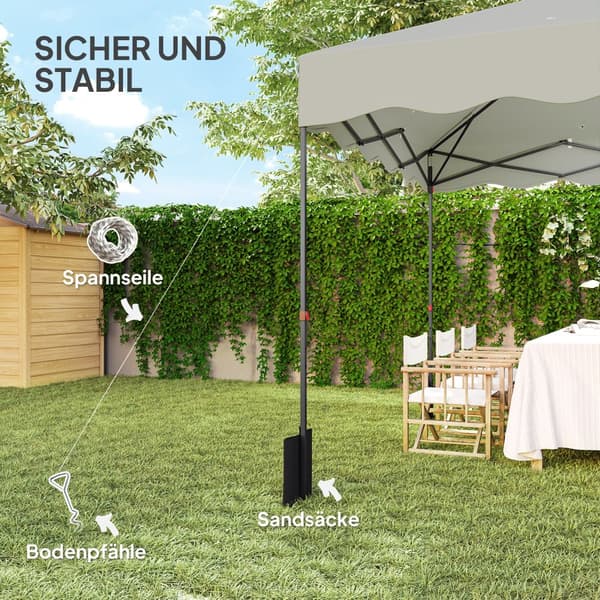 Pop-up Paviljong, 3x3m, Krämvit