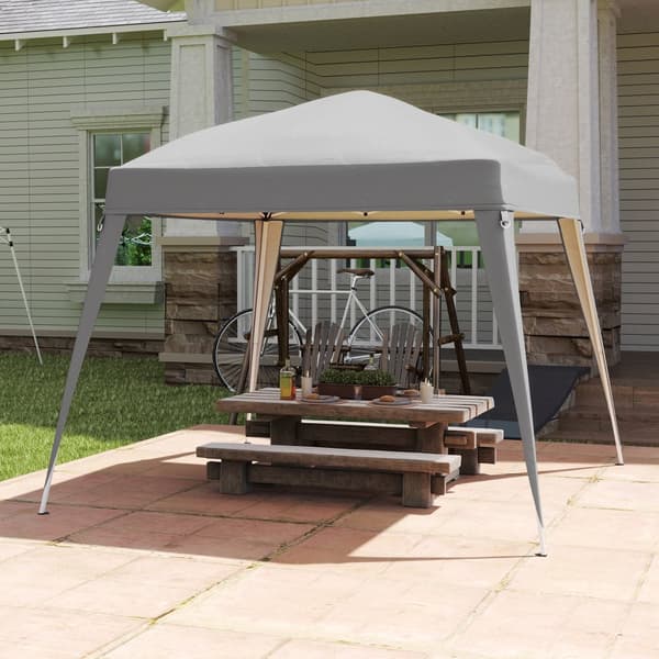 Paviljongin kattoremontti, 240x240 cm (yläosa), 300x300 cm (alapuoli), vaaleanharmaa