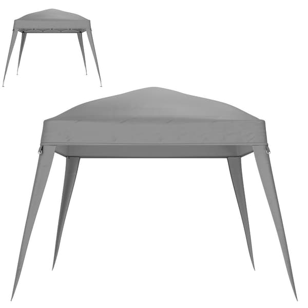 Paviljongin kattoremontti, 240x240 cm (yläosa), 300x300 cm (alapuoli), vaaleanharmaa