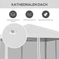 Miniatyrbild 7 av 9: Gazebo, 2.96x2.96x2.65 m, Krämvit