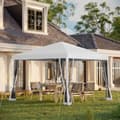 Miniatyrbild 2 av 9: Gazebo, 2.96x2.96x2.65 m, Krämvit