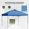 Miniatyrbillede 4 af 9: Pop-up Pavillon, 3x3 m, Blå