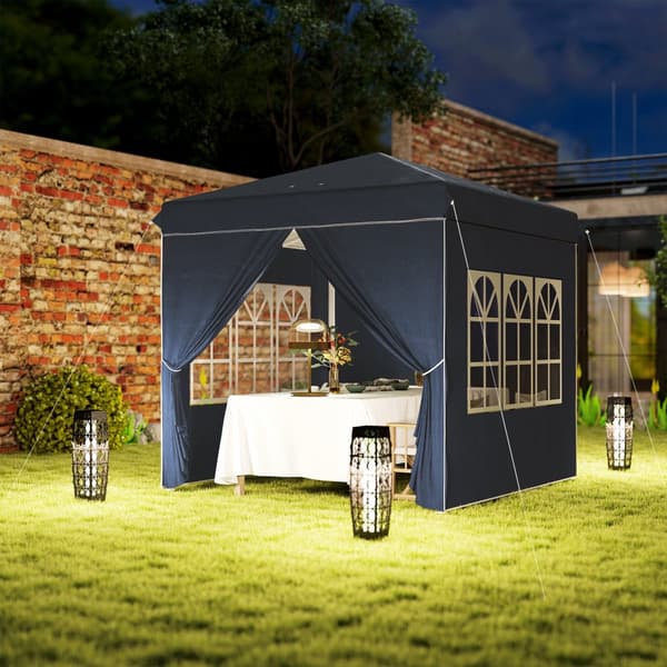 Paviljong, 2.5x2.5m, Mörkblå