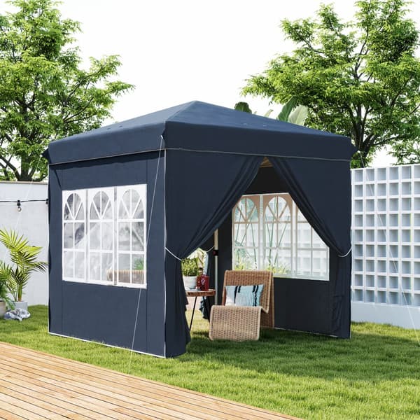 Paviljong, 2.5x2.5m, Mörkblå