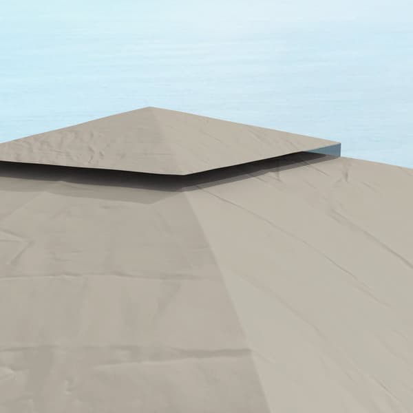 Pavillon, 3.4x3.4 m, Lys Grå
