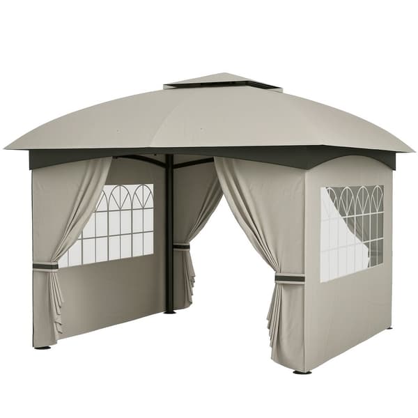 Pavillon, 3.4x3.4 m, Lys Grå