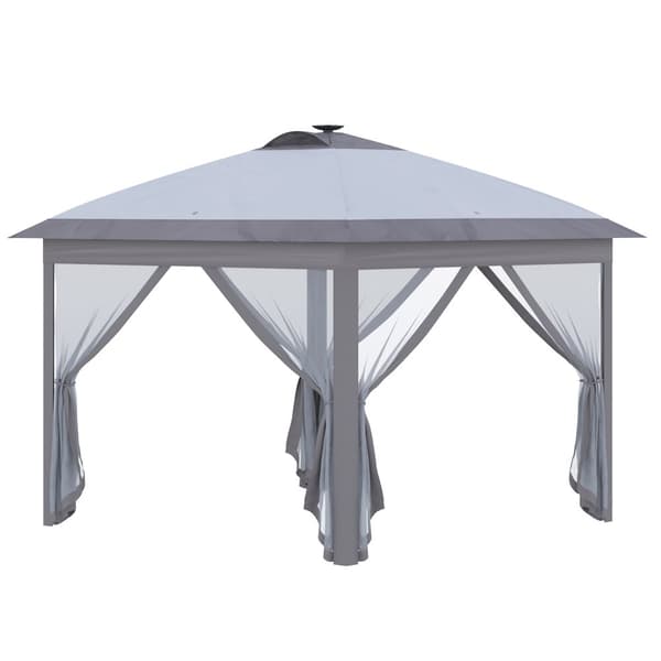 Pavillon, 3,3x3,3m, 330x330x288 cm, Grå
