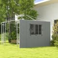Miniatyrbillede 2 af 9: Pavillon Sidestykker, 300x200 cm, Mørkegrå