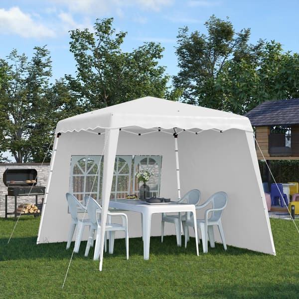 Pop-up paviljonki, 240x240 cm, valkoinen