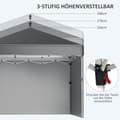 Miniatyrbild 5 av 9: Hopfällbart paviljong, 2.97x2.97x2.88 m, Mörkgrå