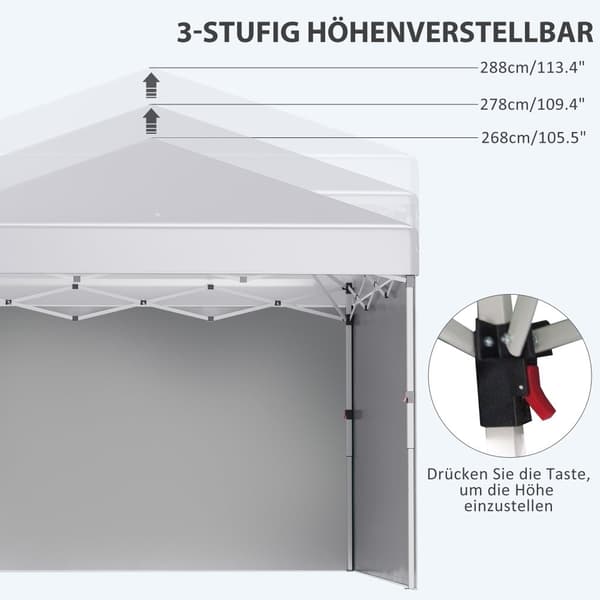 Sandpåse för Trädgårdspaviljong, 297x297x288 cm, Vit