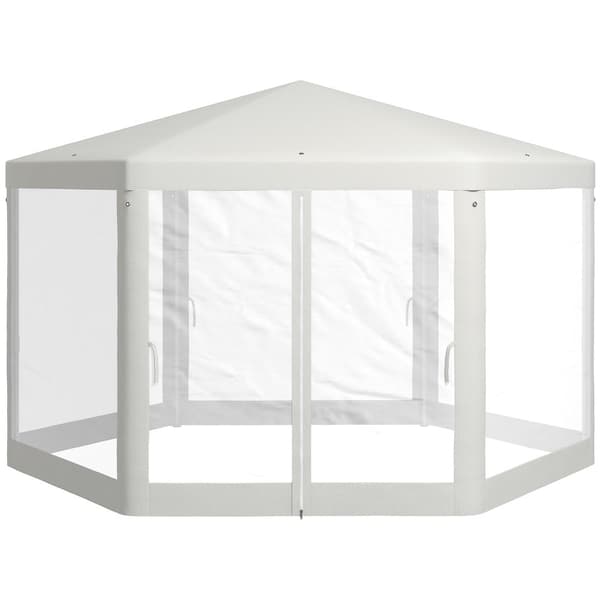 Festtelt, Aosom.de, 4x4m, Creme
