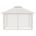 Miniatyrbillede 9 af 9: Foldbart Pavillon, 392x392x283 cm, Creme Hvid
