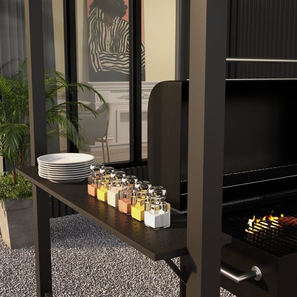BBQ Grill Pavillon, 1.1x2.3m, Khaki