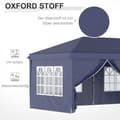 Miniatyrbild 6 av 9: Hopfällbart Paviljong, 5.85x2.95m, Blå