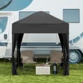Miniatyrbild 8 av 9: Hopfällbart Paviljong, 2x2x2.4 m, Svart