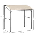 Miniatyrbild 3 av 9: Grillpaviljong, 215x150x220 cm, Beige