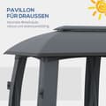 Miniatyrbillede 6 af 9: Havepavillon, 3x6 m, Mørkegrå