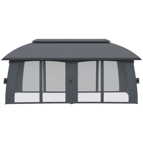 Havepavillon, 3x6 m, Mørkegrå
