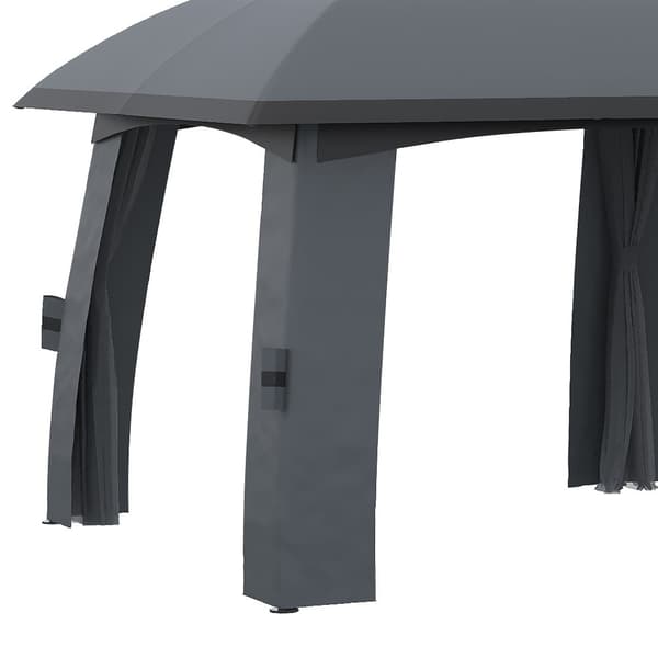 Havepavillon, 3x6 m, Mørkegrå