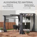 Miniatyrbild 4 av 9: Pergola, 2.97x2.95 m, Mörkgrå
