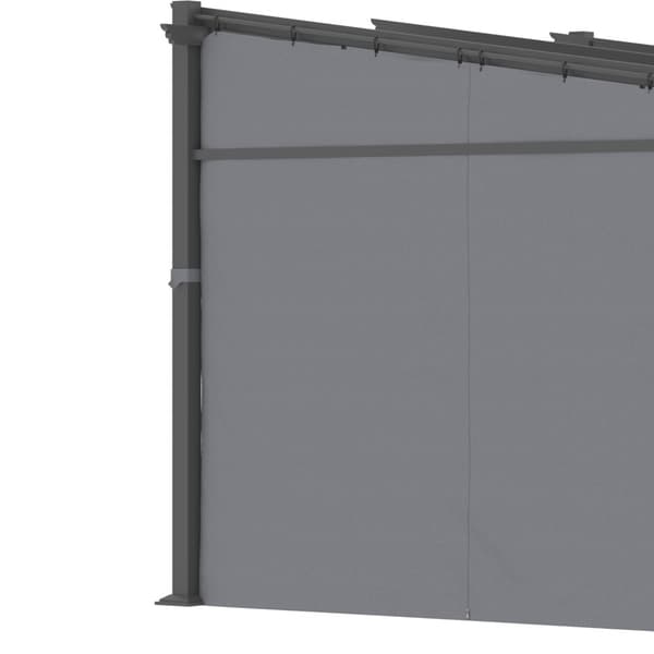 Pergola, 2.97x2.95 m, Mörkgrå
