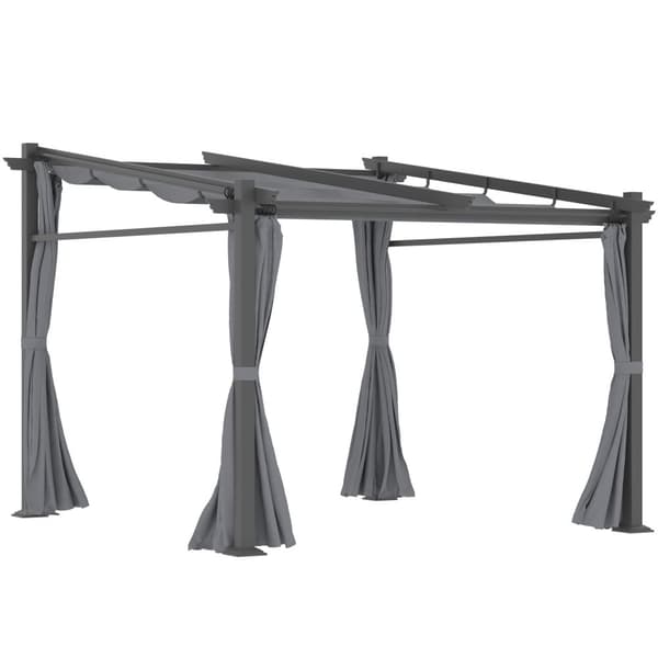 Pergola, 2.97x2.95 m, Mörkgrå