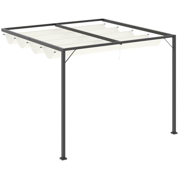 Pergola Paviljong, 3x3x2.3 m, Krämvit