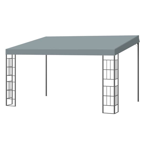Pergola Trädgårdspaviljong, 4x3 m, Grå