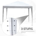 Miniatyrbillede 7 af 9: Pavillon, 2.95x2.95x2.55 m, Hvid