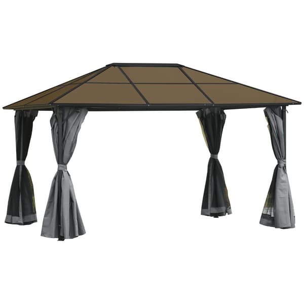 Paviljong, 400x300x265 cm, Mörkgrå