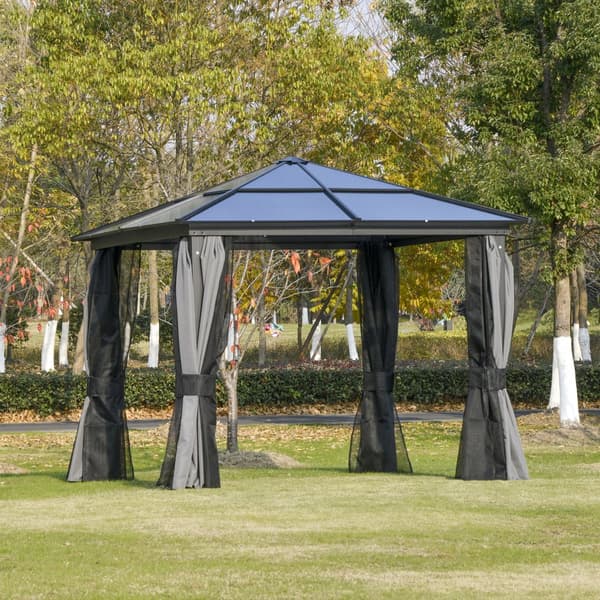 Havepavillon, Luxus, 300x360x265 cm, Brun