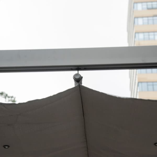 Pergola Pavillon, 3x3x2.23m, Mørkegrå