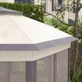 Miniatyrbillede 8 af 9: Havepavillon, Foldpavillon 4x4m, 405x340x285 cm, Brun og Beige