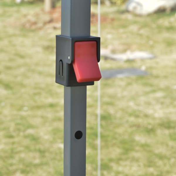 Trädgårdspaviljong, 2.95x2.95x2.64 m, Svart
