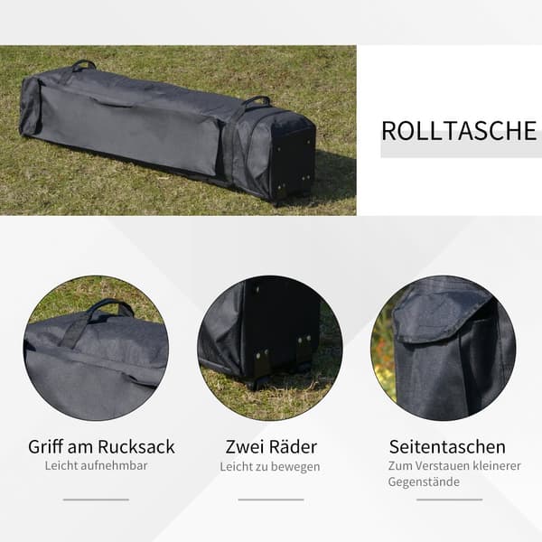 Pop-Up Teltta, 3.64x3.64x2.94 m, Harmaa