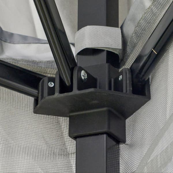 Pop-Up Teltta, 3.64x3.64x2.94 m, Harmaa