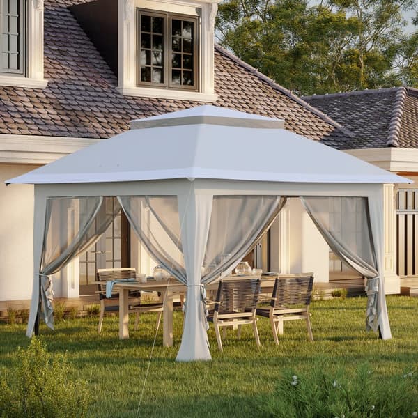 Pop-Up Teltta, 3.64x3.64x2.94 m, Harmaa