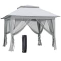 Pikkukuva 1 / 9: Pop-Up Teltta, 3.64x3.64x2.94 m, Harmaa