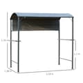 Miniatyrbild 3 av 9: BBQ Paviljong, BBQ-Paviljong, 218x138x216 cm, Svart