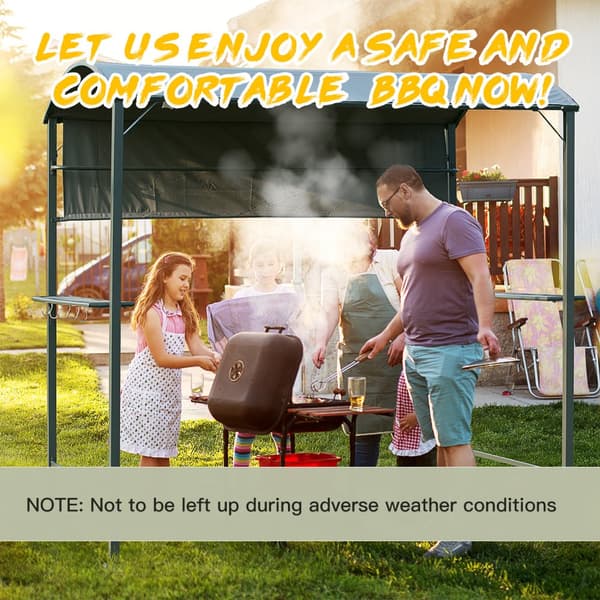 BBQ Paviljong, BBQ-Paviljong, 218x138x216 cm, Svart