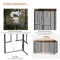 Miniatyrbillede 6 af 9: Havepavillon, 3x3m, Beige