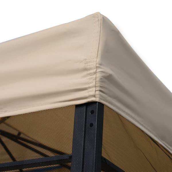 Havepavillon, 3x3m, Beige