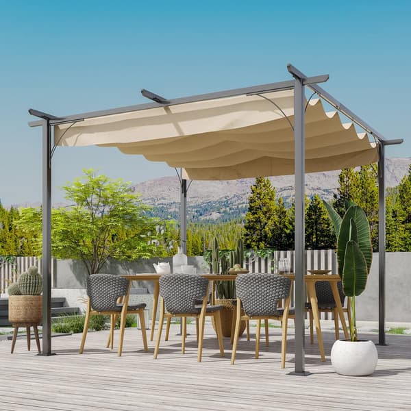 Pergola-paviljonki, 300x300 cm, Beige