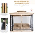 Miniatyrbillede 6 af 9: Havegyngestol, 3-sæder, 256x172x248 cm, Beige