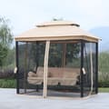 Miniatyrbillede 2 af 9: Havegyngestol, 3-sæder, 256x172x248 cm, Beige