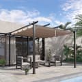 Pikkukuva 2 / 9: Pergola, 300x300x223 cm, Hiilenharmaa+Kahvinruskea