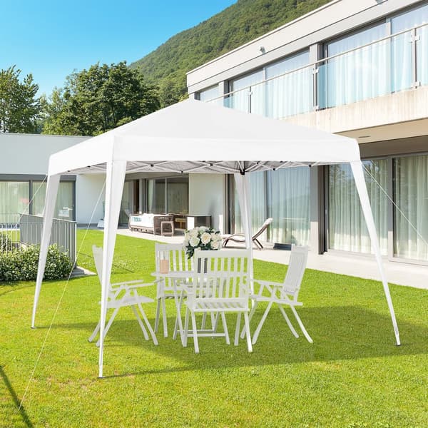 Foldbart Pavillon, 2.4x2.4x2.5m, Hvid