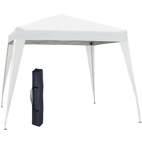Foldbart Pavillon, 2.4x2.4x2.5m, Hvid